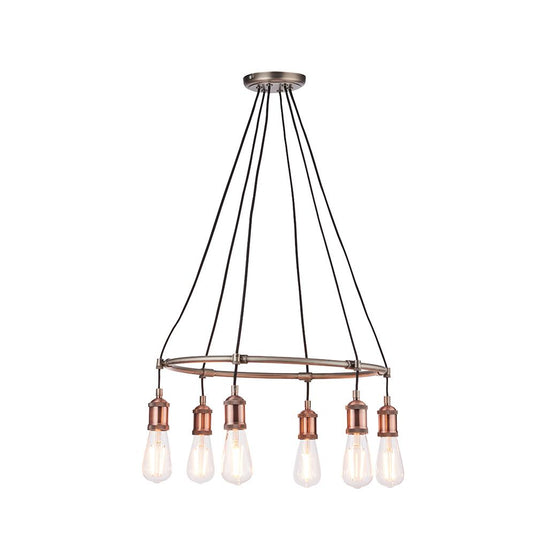 Endon Lighting 76337 Hal 6lt Pendant - 33838