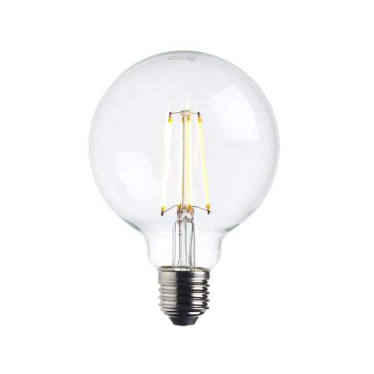 Saxby Lighting 76801 E27 LED filament globe dimmable 95mm 7W - 32069