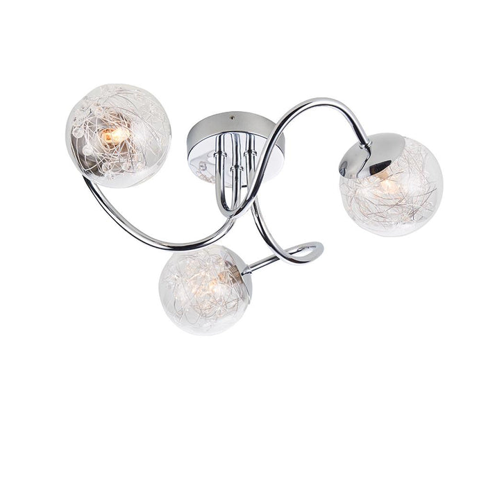 Endon Lighting 76880 Auria 3lt Semi flush - 33926