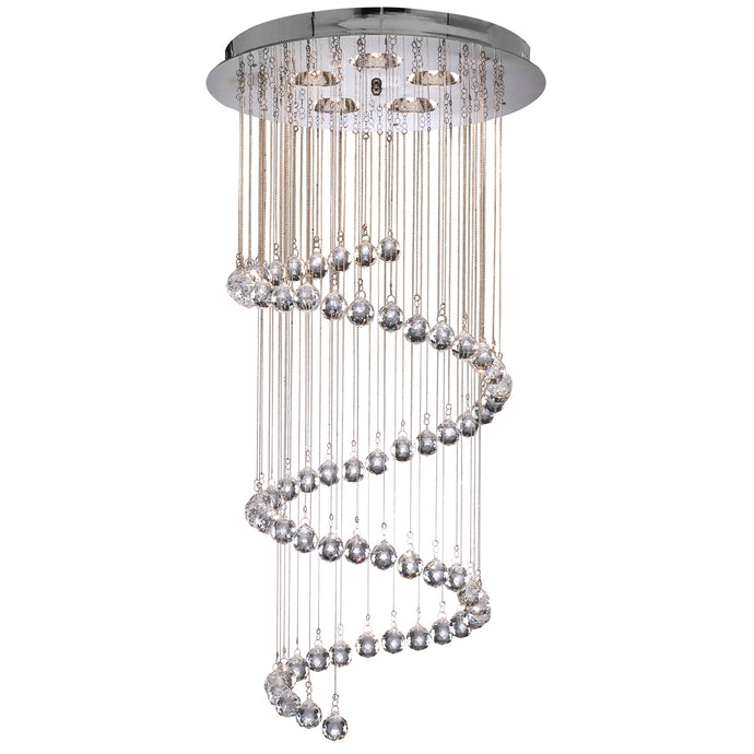 Searchlight 7743CC Hallway -  Chrome Ftg-Xtal Balls - 31482
