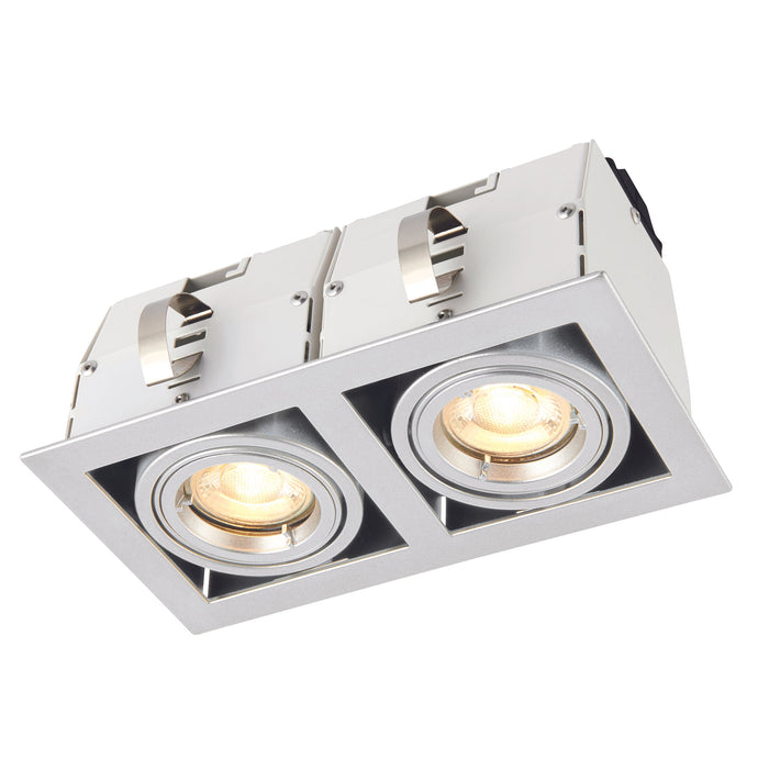 Saxby Lighting 78536 Garrix silver Twin 50W - 32117