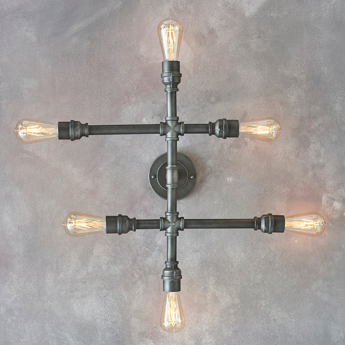 Endon Lighting 78763 Pipe 6lt Semi flush - 33982