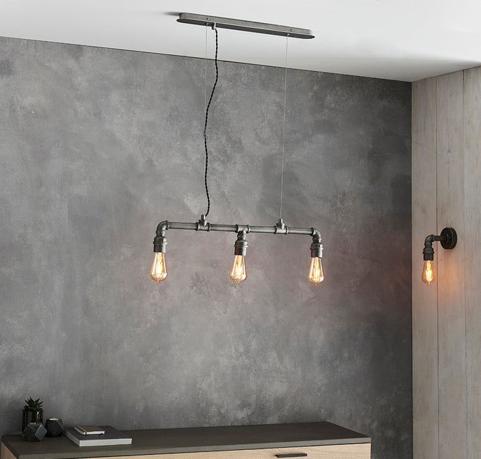Endon Lighting 78764 Pipe 3lt Pendant - 33983