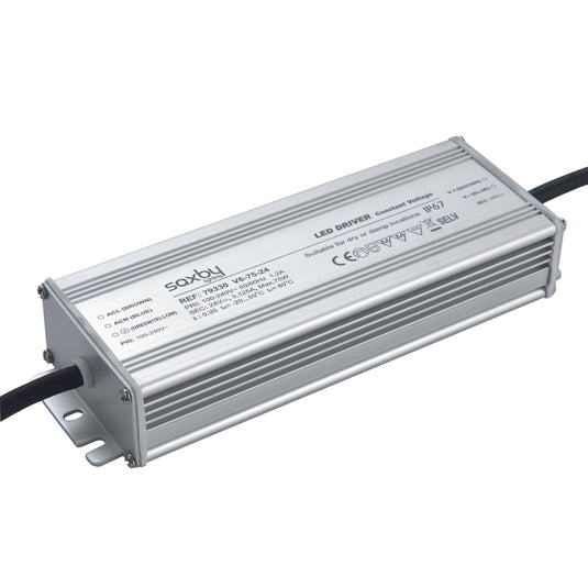 Saxby Lighting 79330 LED driver constant voltage iP67 24V 75W IP67 - 32251
