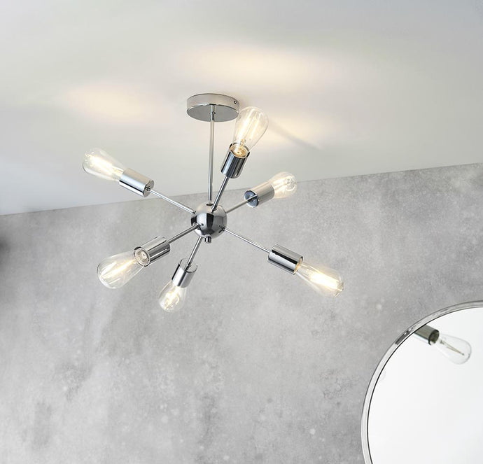 Endon Lighting 79469 Rubens 6lt Semi flush - 33991