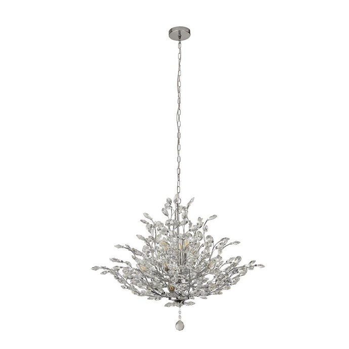Searchlight 8011-11CC Bouquet 11Lt Chrome Pendant With Crystal Glass - 31507