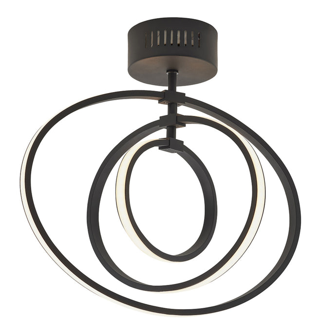 Endon Lighting 80682 Avali 1lt Semi flush - 34065