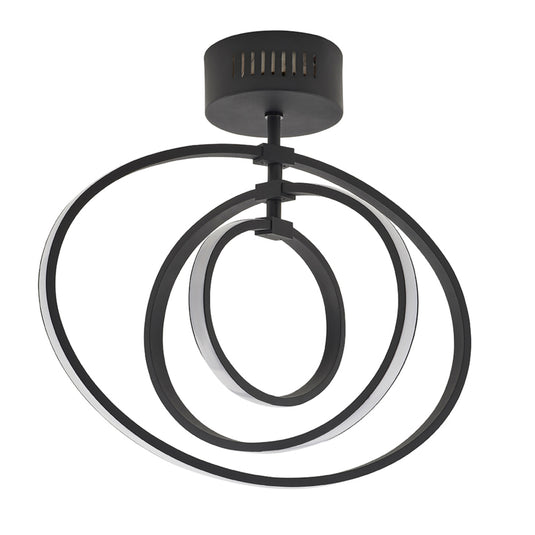 Endon Lighting 80682 Avali 1lt Semi flush - 34065
