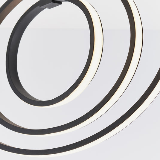 Endon Lighting 80682 Avali 1lt Semi flush - 34065
