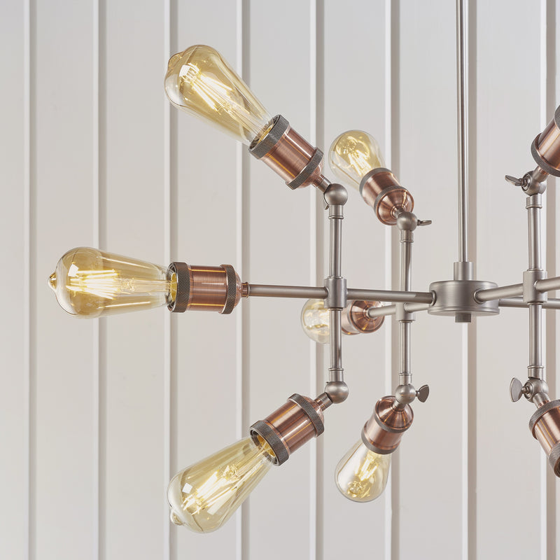 Load image into Gallery viewer, Endon Lighting 81609 Hal 12lt Pendant - 34083
