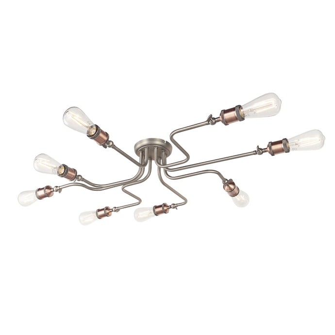 Endon Lighting 81610 Hal 8lt Semi flush - 34084