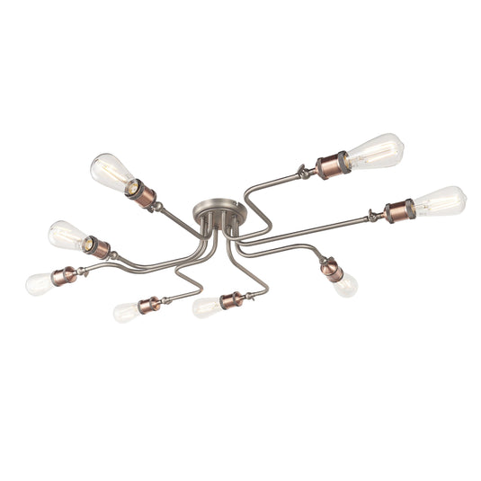 Endon Lighting 81610 Hal 8lt Semi flush - 34084