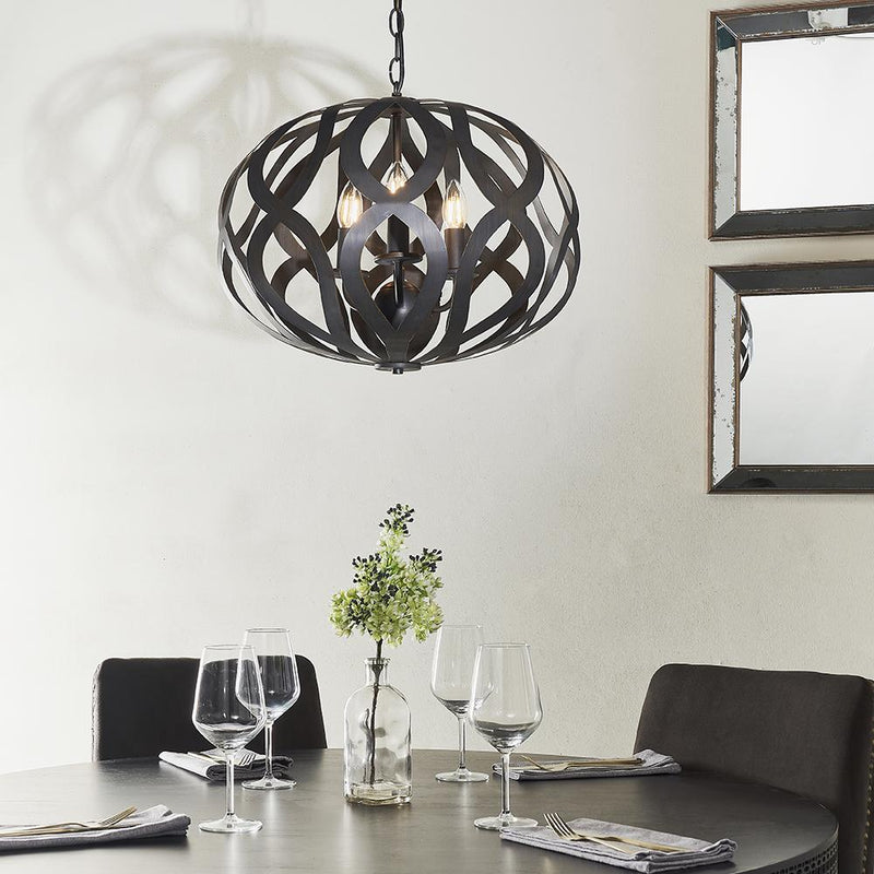 Load image into Gallery viewer, Endon Lighting 81750 Sirolo 3lt Pendant - 34085
