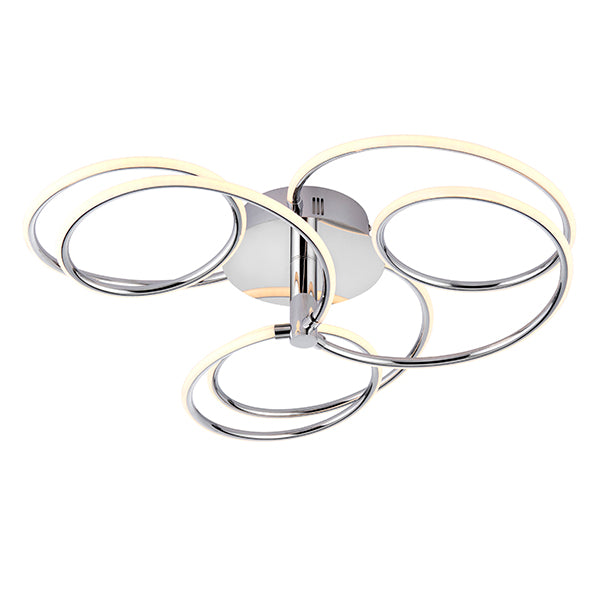 Endon Lighting 81886 Eterne 1lt Semi flush - 34088