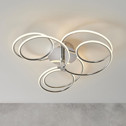 Endon Lighting 81886 Eterne 1lt Semi flush - 34088