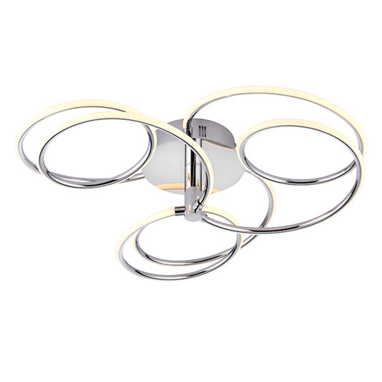 Endon Lighting 81886 Eterne 1lt Semi flush - 34088