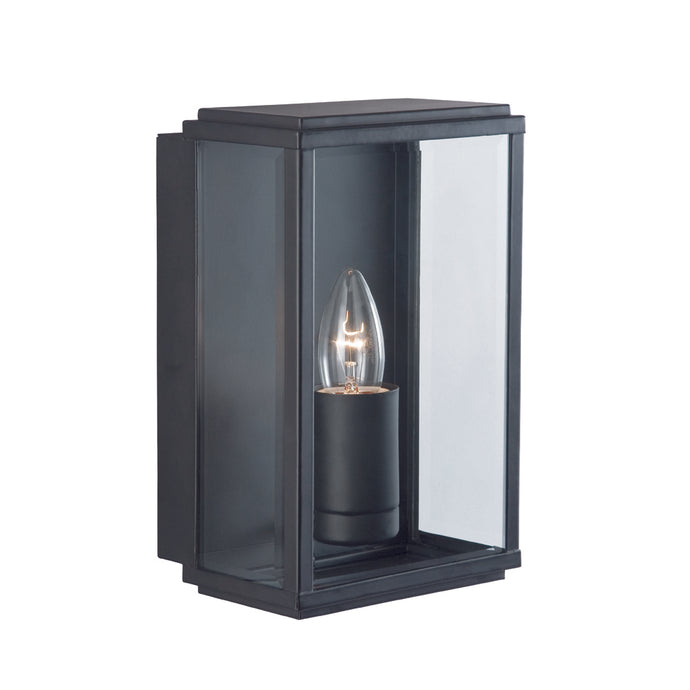 Searchlight 8204BK Box - Outdoor Wall & Porch  Light - 1Lt Black Rect Box - 23992