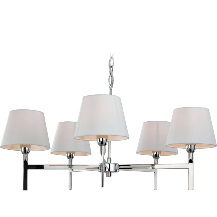 Firstlight 8219PST Transition 5 Light Polished Stainless Steel Ceiling Light