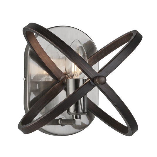 Searchlight 8241PW Hoopla 1Lt Wall Light, Pewter - 31542