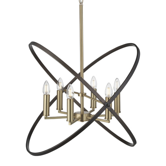 Searchlight 8246-6BZ Hoopla 6Lt Pendant, Bronze - 31545