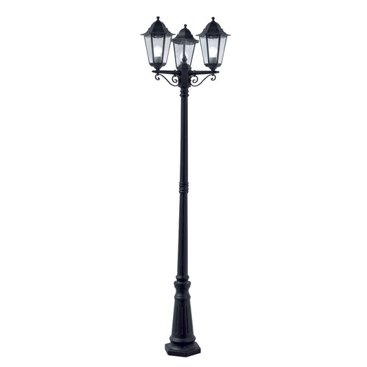 Searchlight 82540BK Alex Outdoor Post Lamp - 3Lt Black Ht 220 - 31549