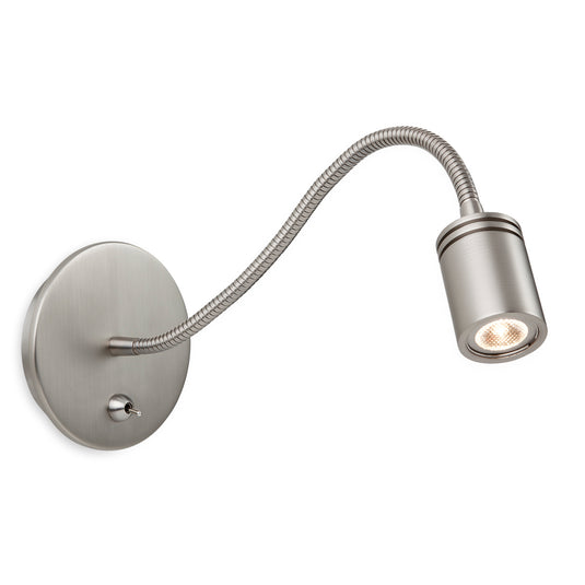 Firstlight 8607BN Ritz LED 1 Light Brushed Nickel Wall Light (Switched)