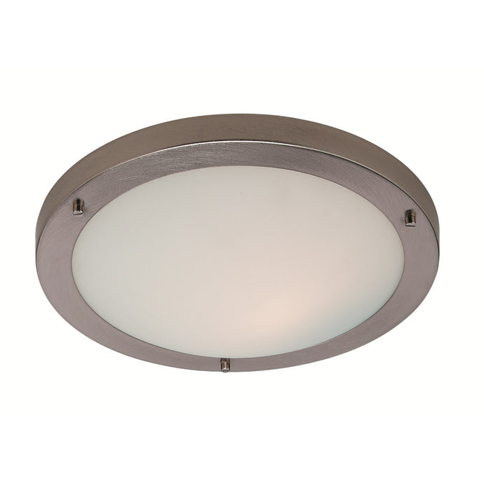 Firstlight 8611BS Rondo LED Brushed Steel Ceiling Light