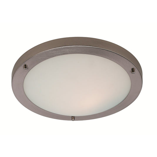 Firstlight 8611BS Rondo LED Brushed Steel Ceiling Light