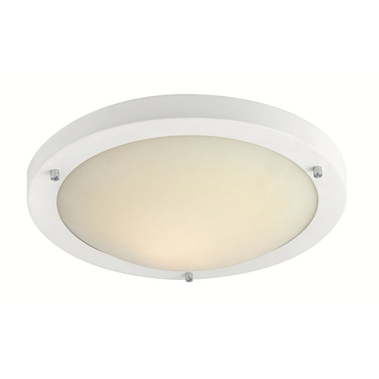 Firstlight 8611WH Rondo LED White Ceiling Light