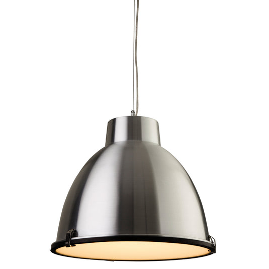 Firstlight 8621AL Manhattan 1 Light Aluminium Pendant Ceiling Light