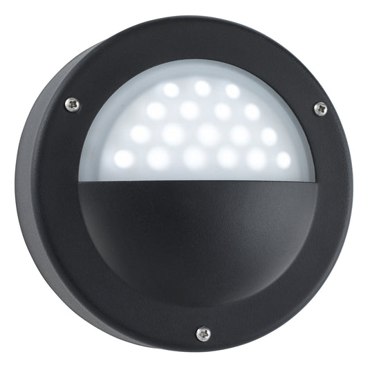 Searchlight 8744BK LED Outdoor Wall Light Black - White LED - 22794