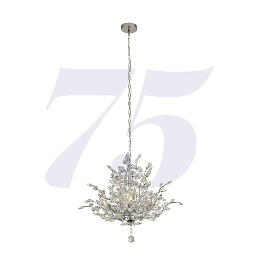 Searchlight 8807-7CC Bouquet 7Lt Chrome Pendant With Crystal Glass - 26560