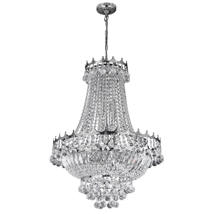 Searchlight 9112-52CC Versailles -  9Lt 52Cm Chrome Chandelier Cw Xtal - 31637