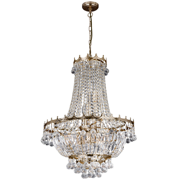 Searchlight 9112-52GO Versailles  - 9Lt 52Cm Gp Crystal Chandelier - 25100