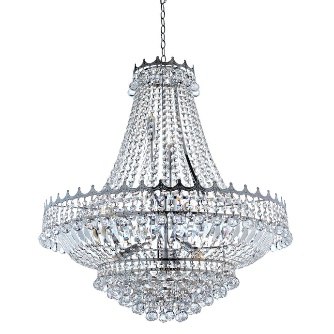 Searchlight 9112-82CC Versailles -  13Lt (Dia 82Cm) Clear Crystal Chandelier, Chrome Frame - 31638