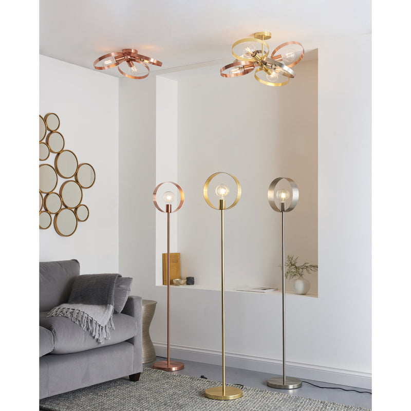 Load image into Gallery viewer, Endon Lighting 91935 Hoop 6lt Semi flush - 34195
