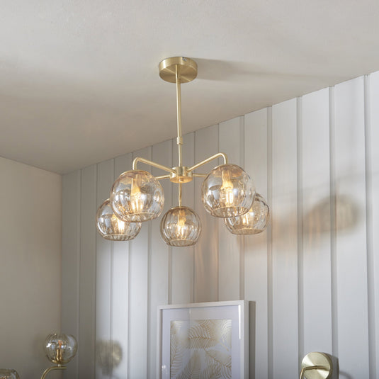 Endon Lighting 91969 Dimple 5lt Pendant - 34196