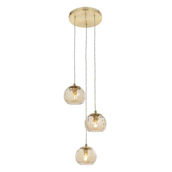 Endon Lighting 91971 Dimple 3lt Pendant - 34197