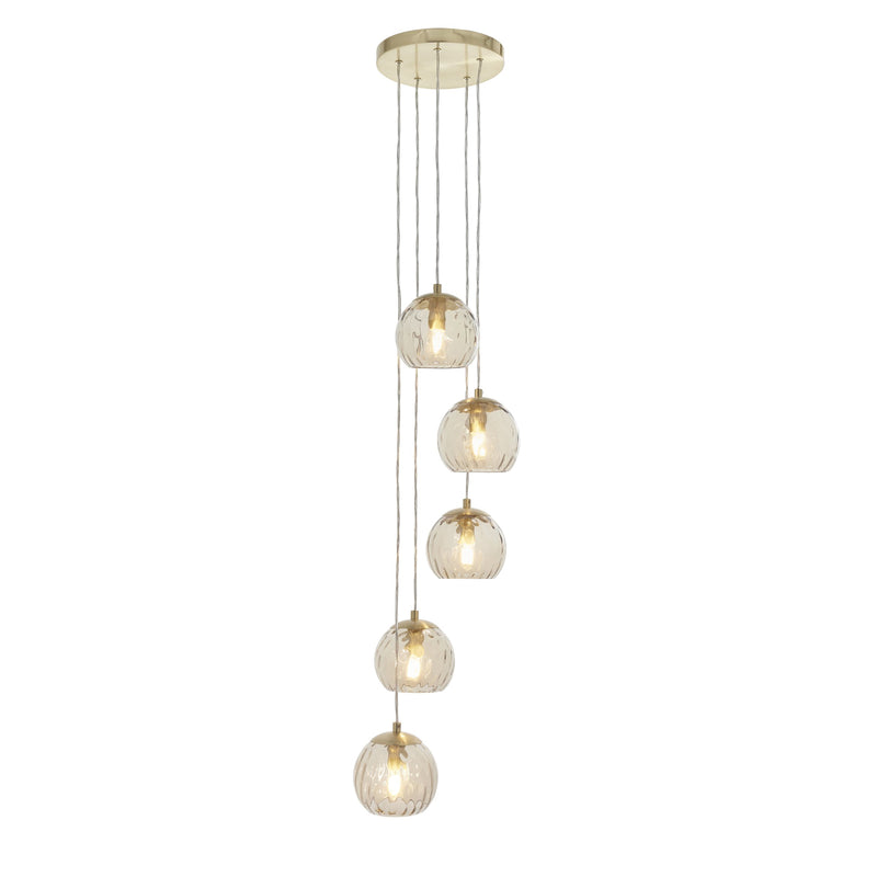 Load image into Gallery viewer, Endon Lighting 91972 Dimple 5lt Pendant - 34198
