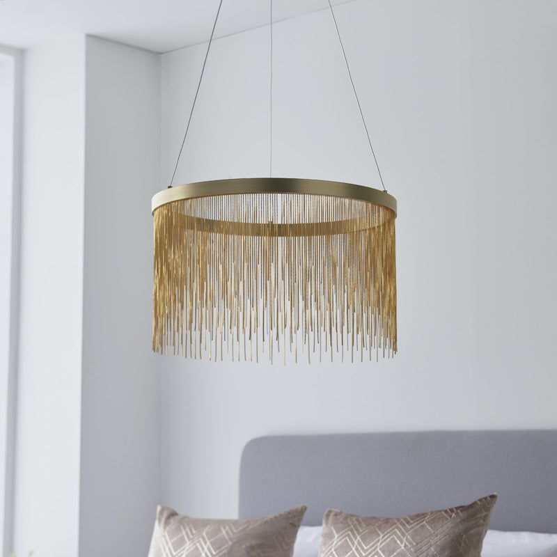 Load image into Gallery viewer, Endon Lighting 92176 Zelma 1lt Pendant - 34200
