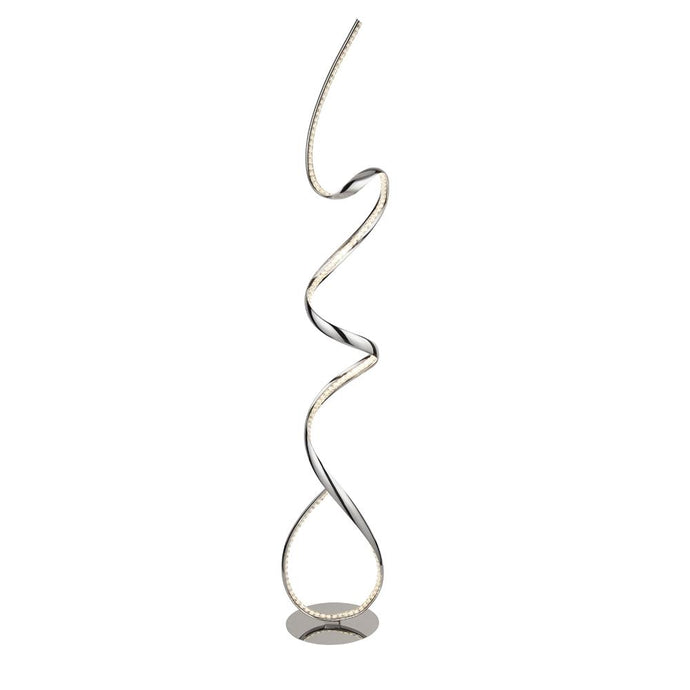 Searchlight 9219CC Twirls LED Floor Lamp Chrome With Crystal Diffuser - 31650