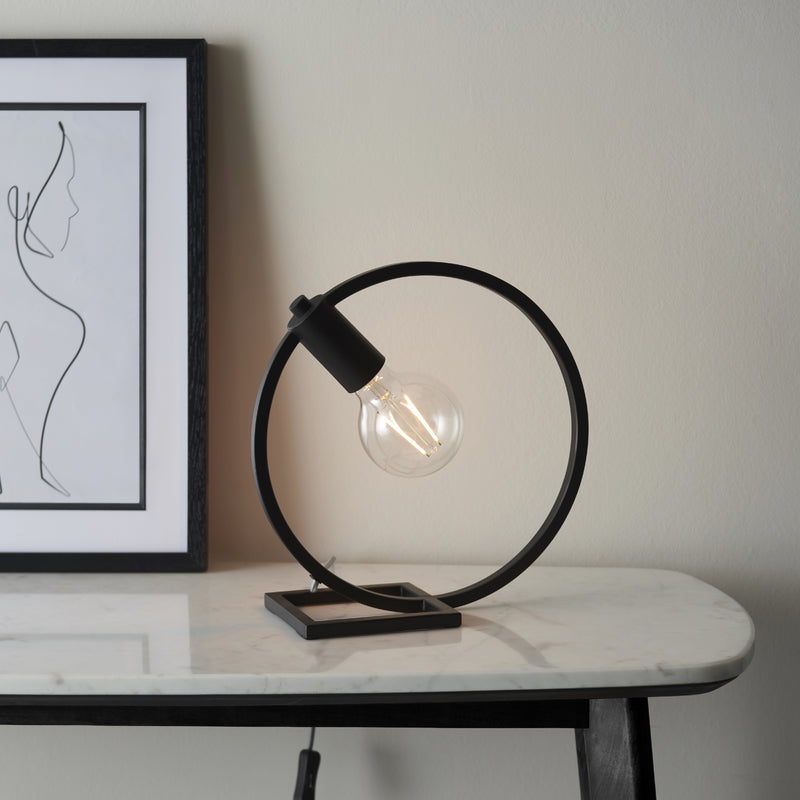 Load image into Gallery viewer, Endon Lighting 92222 Shape Circle 1lt Table - 34207
