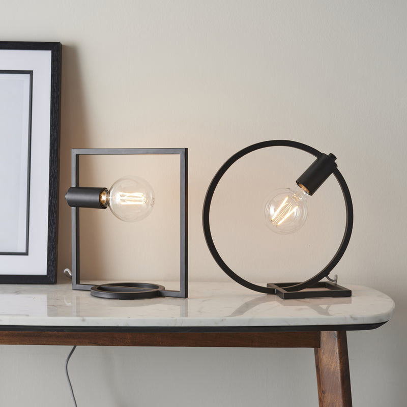 Load image into Gallery viewer, Endon Lighting 92222 Shape Circle 1lt Table - 34207
