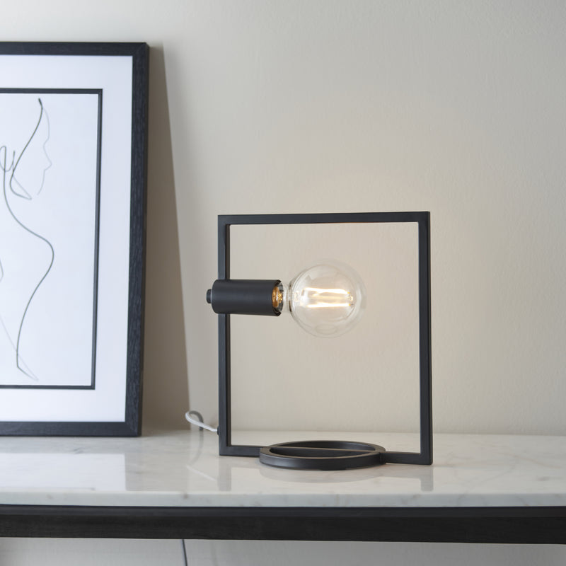 Load image into Gallery viewer, Endon Lighting 92224 Shape Rectangle 1lt Table - 34208
