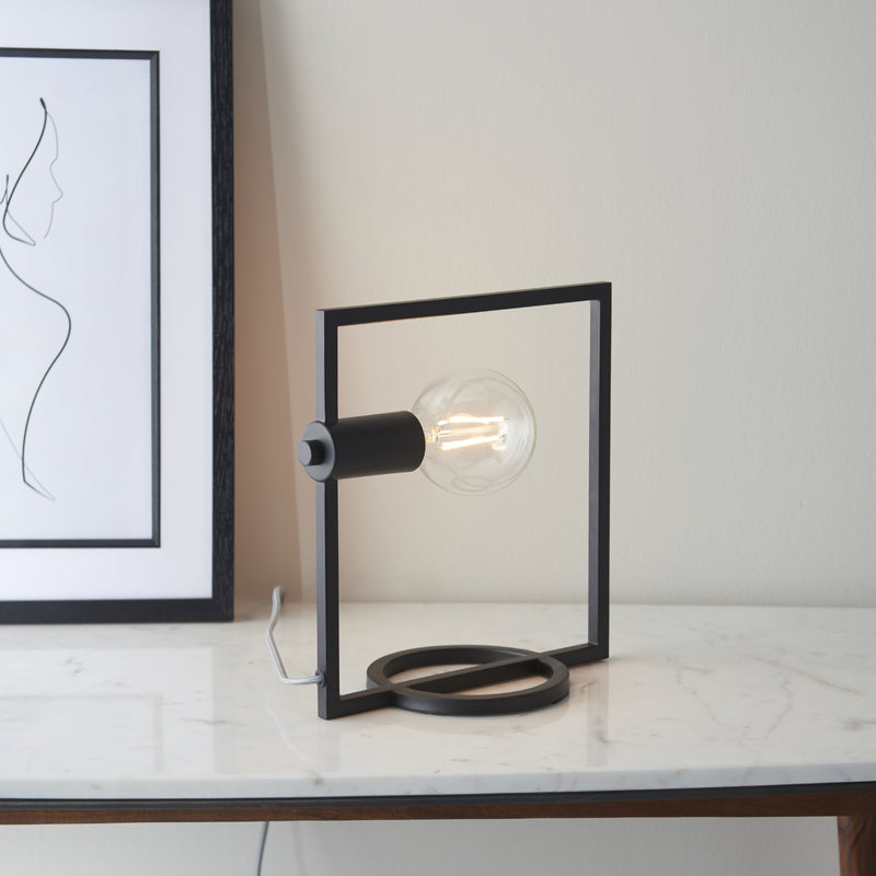 Load image into Gallery viewer, Endon Lighting 92224 Shape Rectangle 1lt Table - 34208
