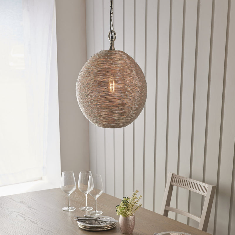Load image into Gallery viewer, Endon Lighting 93430 Asha 1lt Pendant - 34249

