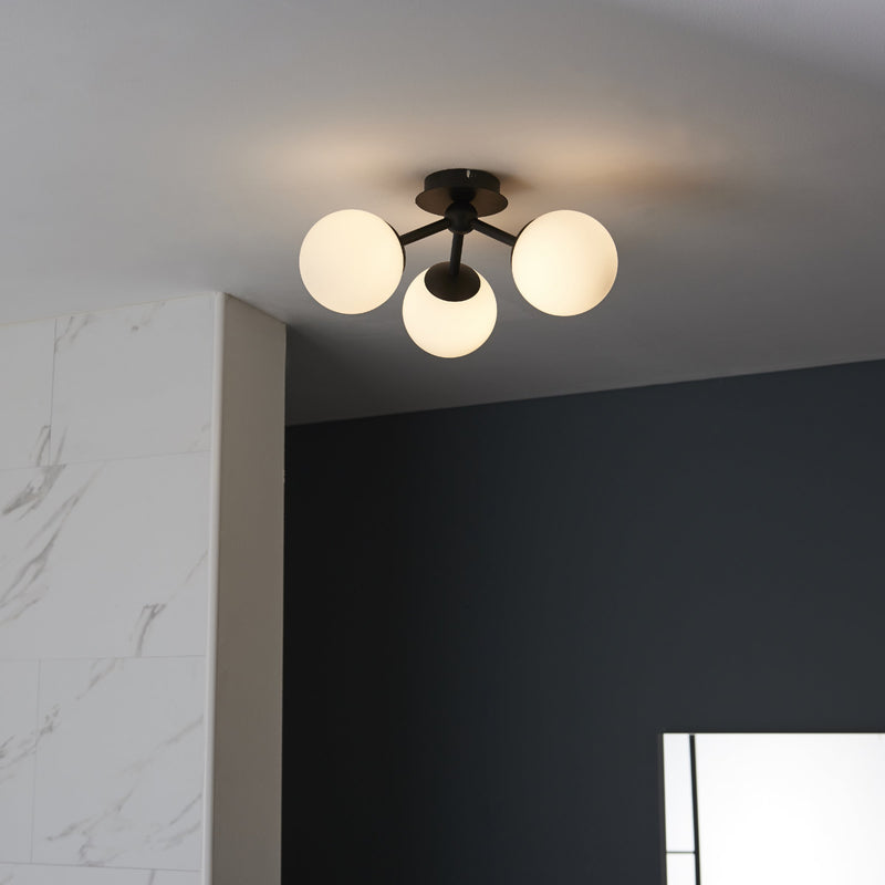 Load image into Gallery viewer, Endon Lighting 93489 Pulsa 3lt Semi flush - 34252
