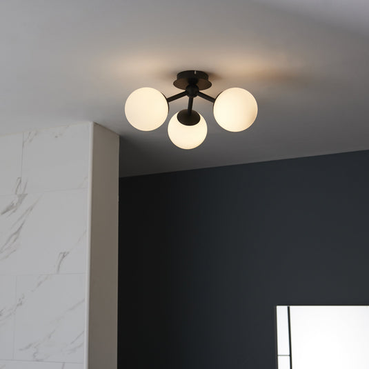 Endon Lighting 93489 Pulsa 3lt Semi flush - 34252