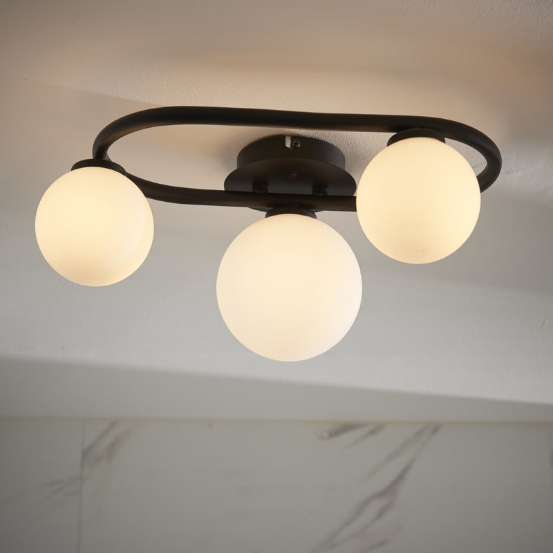 Load image into Gallery viewer, Endon Lighting 93524 Pulsa 3lt Semi flush - 34254
