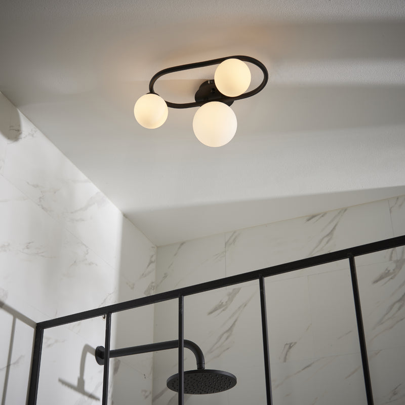 Load image into Gallery viewer, Endon Lighting 93524 Pulsa 3lt Semi flush - 34254
